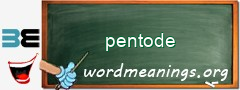 WordMeaning blackboard for pentode